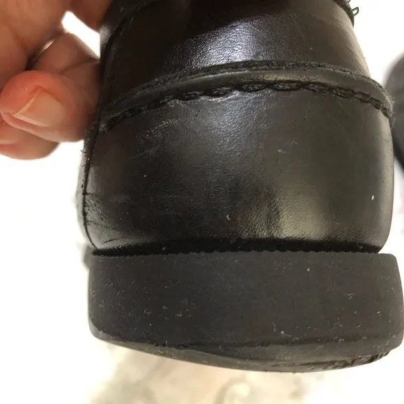 Mephisto Air Reflex Spinnaker Black Leather Loafers US 10 Pls read description