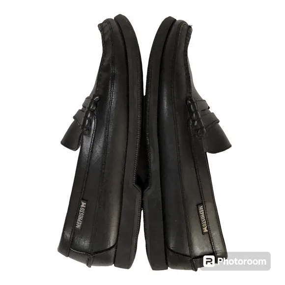 Mephisto Air Reflex Spinnaker Black Leather Loafers US 10 Pls read description