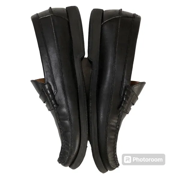 Mephisto Air Reflex Spinnaker Black Leather Loafers US 10 Pls read description
