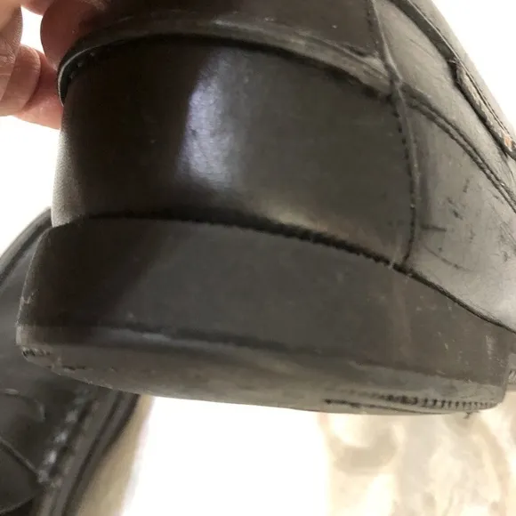 Mephisto Air Reflex Spinnaker Black Leather Loafers US 10 Pls read description
