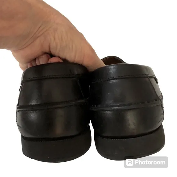 Mephisto Air Reflex Spinnaker Black Leather Loafers US 10 Pls read description
