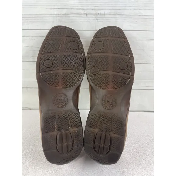 Mephisto Edlef Men's Brown Leather Cool-Air Slip-On Moccasin Loafers Size 9.5