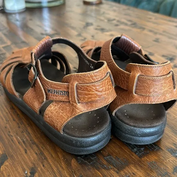 Mephisto Mens Sam Fisherman Sport Sandal Brown Leather