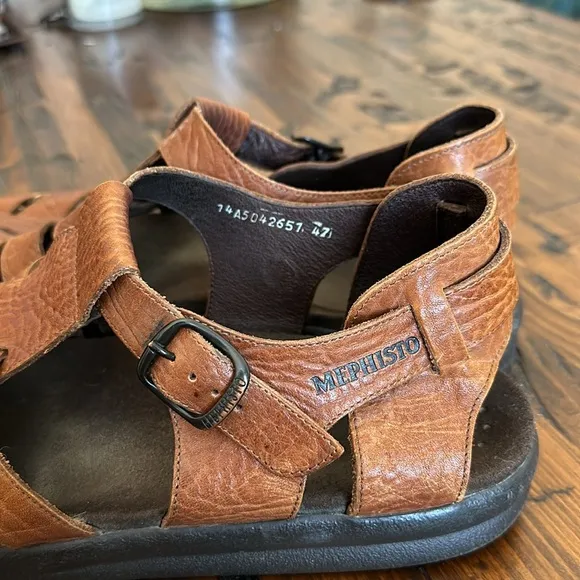 Mephisto Mens Sam Fisherman Sport Sandal Brown Leather