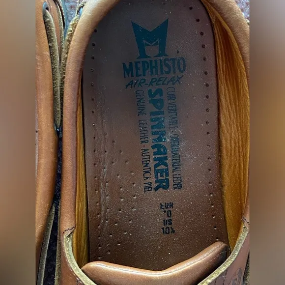 Mephisto Spinnaker Boating Loafers Tobacco Brown Sz 10.5 Men’s Hurrikan