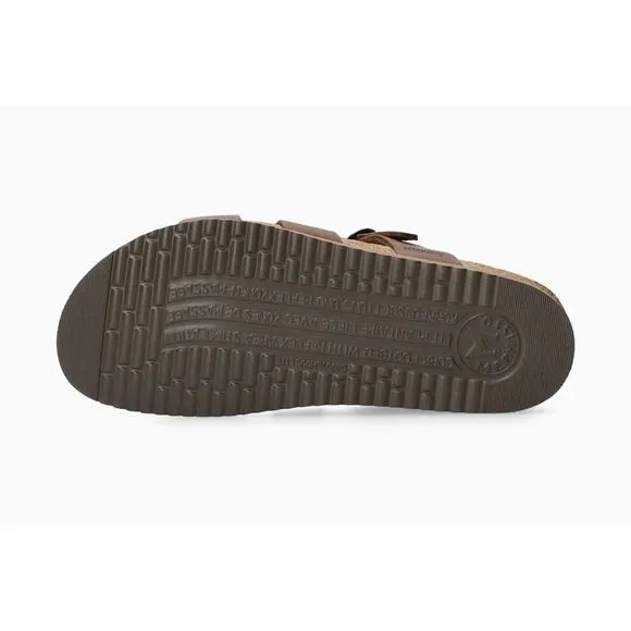 Mephisto Womens Hannel Leather Strappy Sandals - Dark Brown Scratch NEW