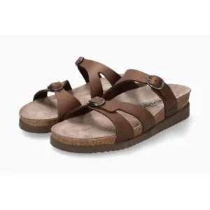 Mephisto Womens Hannel Leather Strappy Sandals - Dark Brown Scratch NEW