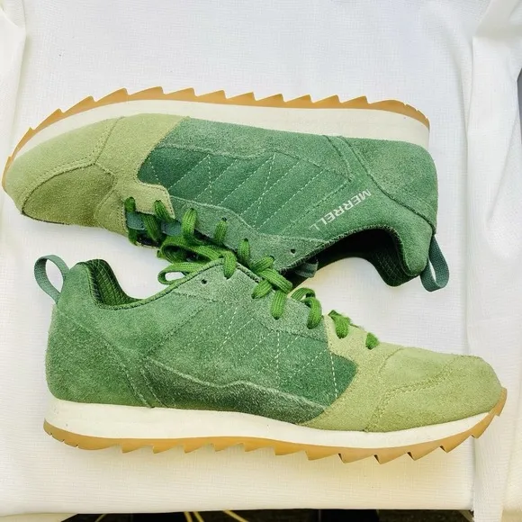 Merrell Alpine Sneaker Green Suede Size 9 Mens Classic Urban Wear Street Style