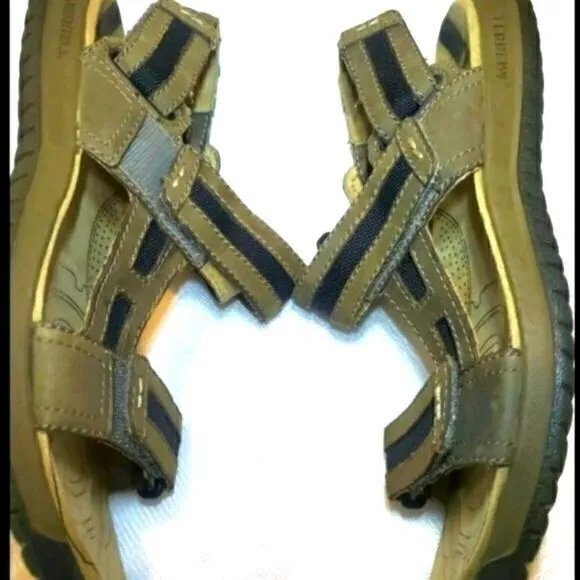 Merrell Boulder Leather Sandals Hiking Walking Comfort Straps Brown Men's 8 $125