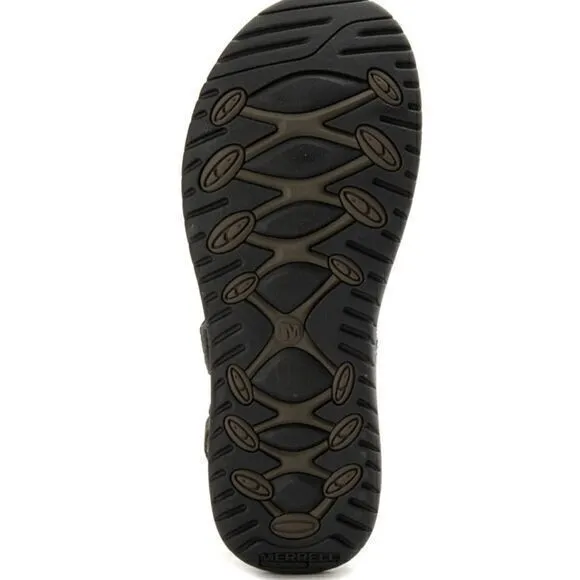 Merrell Boulder Leather Sandals Hiking Walking Comfort Straps Brown Men's 8 $125