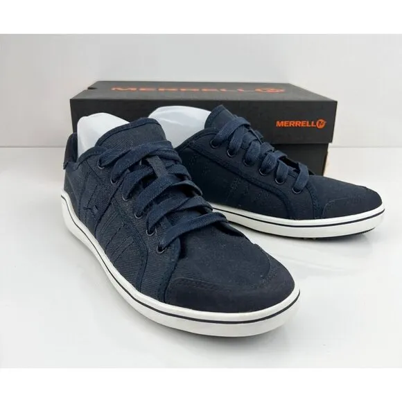 Merrell Primer Canvas Womens Navy Marine   Sneakers Size 9 M NEW J625568
