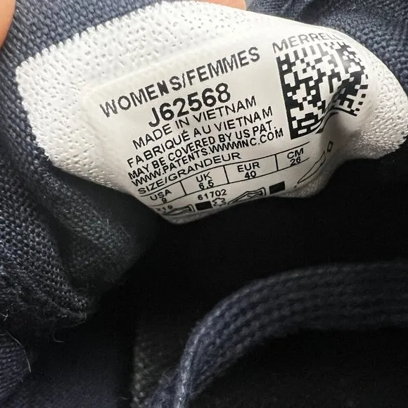 Merrell Primer Canvas Womens Navy Marine   Sneakers Size 9 M NEW J625568
