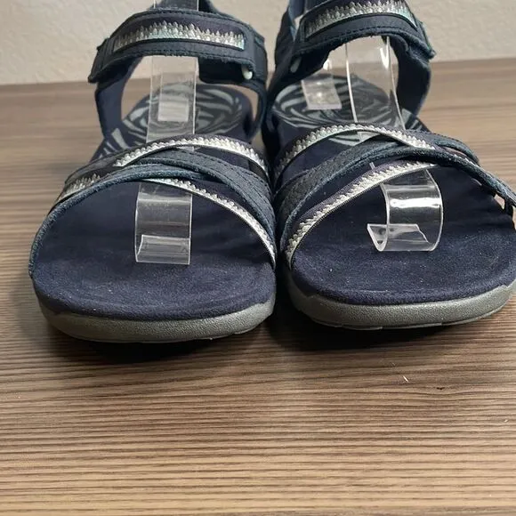 Merrell Terran 3 Cush Cross Navy Marine Strappy Sandals Size 9