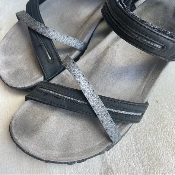 Merrell Terran Cross II Sandals Black Grey sz 7