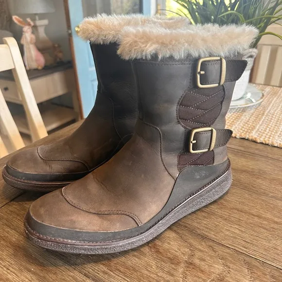 Merrell Waterproof Leather Tremblant Ezra Zip Polar-Espresso Womens Size 7