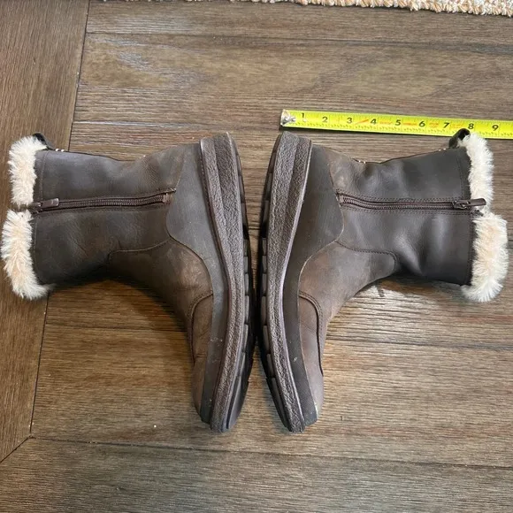 Merrell Waterproof Leather Tremblant Ezra Zip Polar-Espresso Womens Size 7