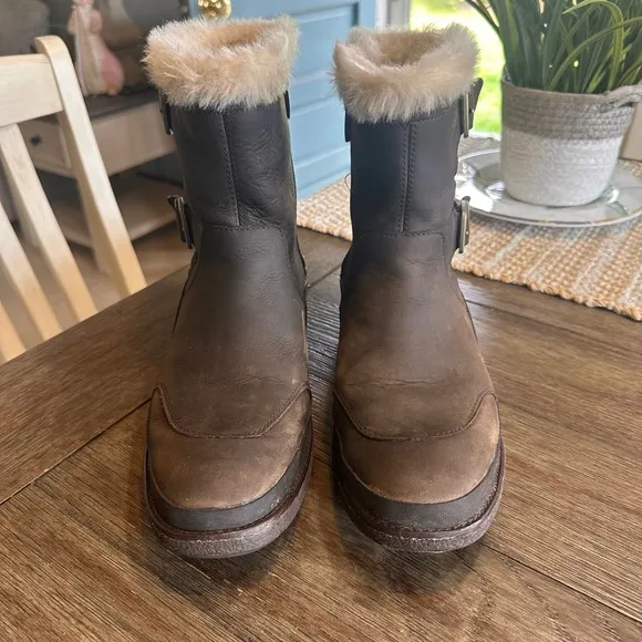 Merrell Waterproof Leather Tremblant Ezra Zip Polar-Espresso Womens Size 7