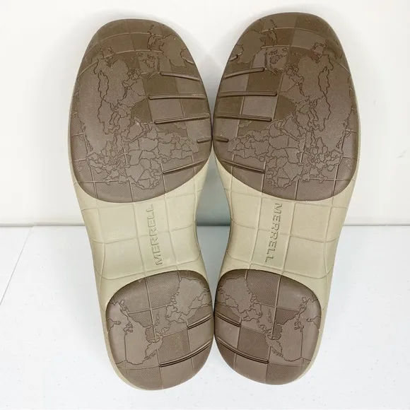 Merrell World Vue Slip On Leather Loafers Brown Size 11
