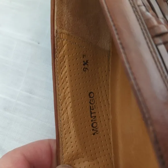 Mezlan Genuine Crocodile Vero Cuoio 9.5 men's shoes loafers