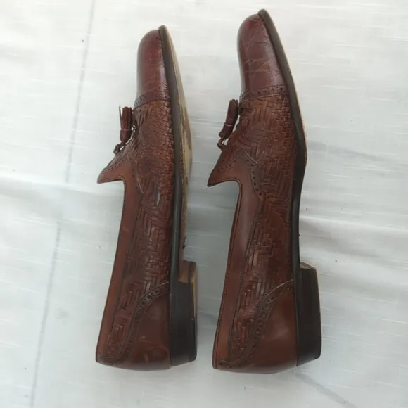 Mezlan Genuine Crocodile Vero Cuoio 9.5 men's shoes loafers