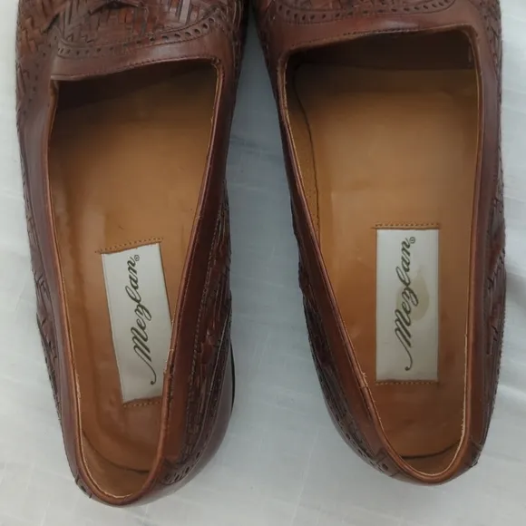 Mezlan Genuine Crocodile Vero Cuoio 9.5 men's shoes loafers