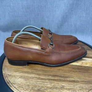 Mezlan Loafers Men's Size 10.5 Horsebit Bit Brown Leather Slip On Tours Shoes