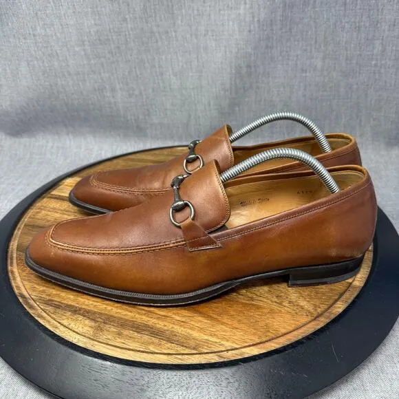 Mezlan Loafers Men's Size 10.5 Horsebit Bit Brown Leather Slip On Tours Shoes