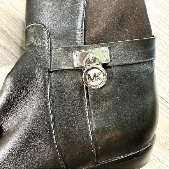 Michael KORS Black Leather Riding Boots
