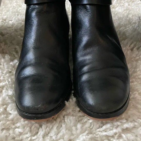 Michael Kors Black Leather Riding Boots