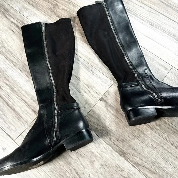 Michael KORS Black Leather Riding Boots