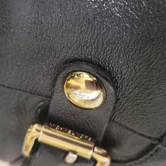 MICHAEL KORS Black Leather Tall Carney Studded Riding Boots Size 6.5