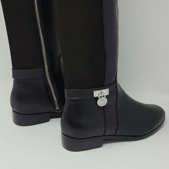 Michael Kors Hamilton Stretch Black Tall Boots