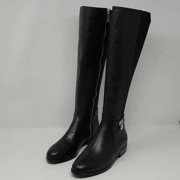 Michael Kors Hamilton Stretch Black Tall Boots