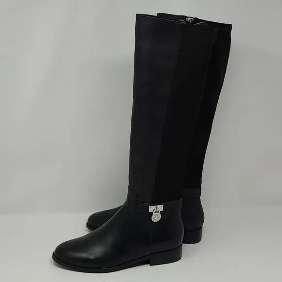 Michael Kors Hamilton Stretch Black Tall Boots