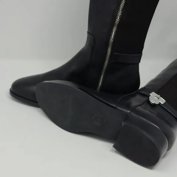 Michael Kors Hamilton Stretch Black Tall Boots