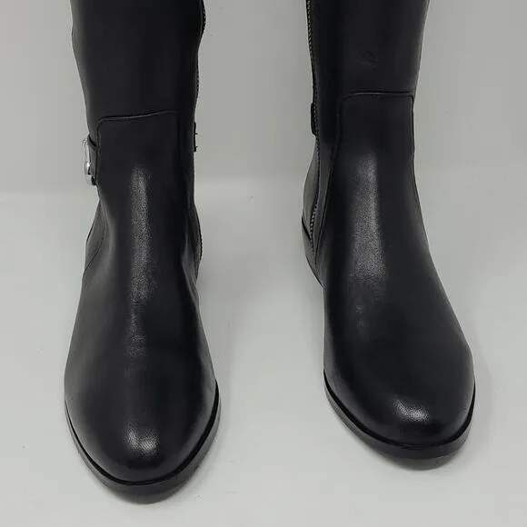 Michael Kors Hamilton Stretch Black Tall Boots