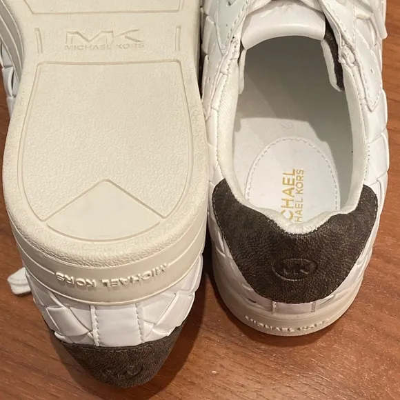 Michael Kors Keating Woven Sneakers, Size 8