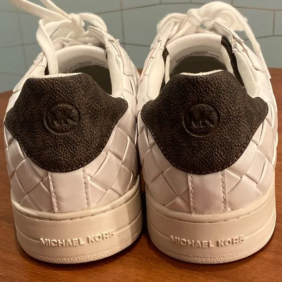 Michael Kors Keating Woven Sneakers, Size 8