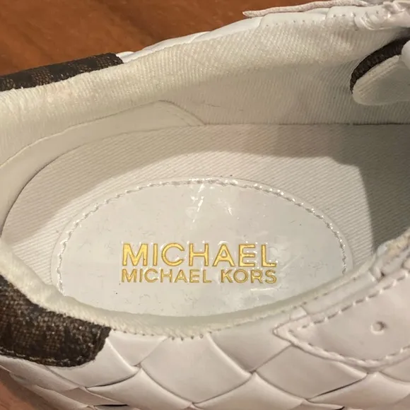 Michael Kors Keating Woven Sneakers, Size 8