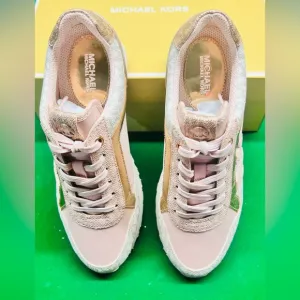 Michael Kors Maddy Two-Tone Logo sneakers