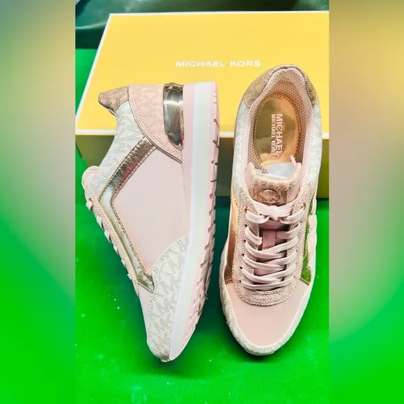 Michael Kors Maddy Two-Tone Logo sneakers