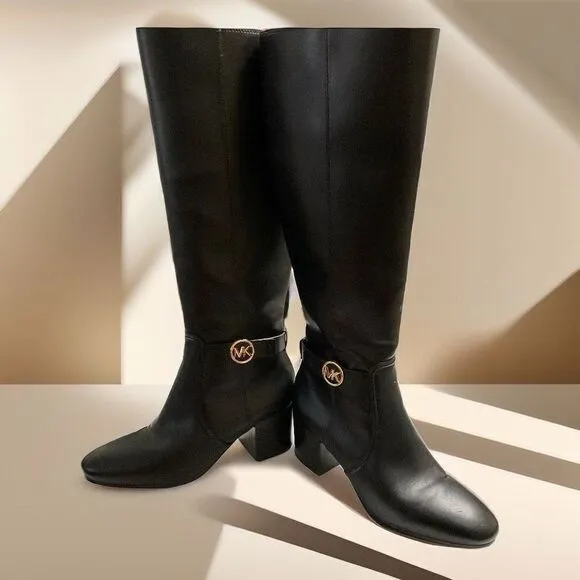 Michael Kors Riding Boots Black Size 8 Like New