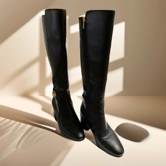 Michael Kors Riding Boots Black Size 8 Like New