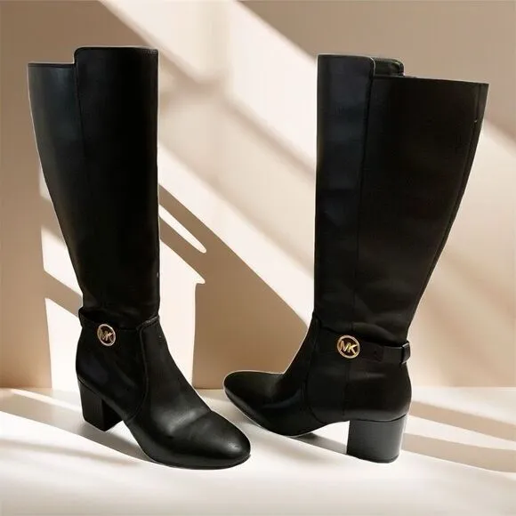 Michael Kors Riding Boots Black Size 8 Like New