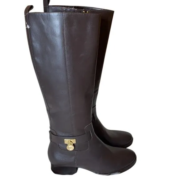 Michael Kors Ryan Leather Riding Boots 5.5 NWOT