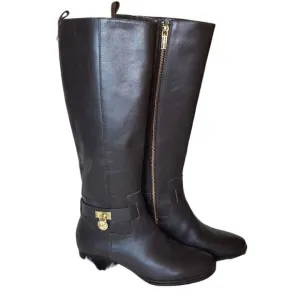 Michael Kors Ryan Leather Riding Boots 5.5 NWOT