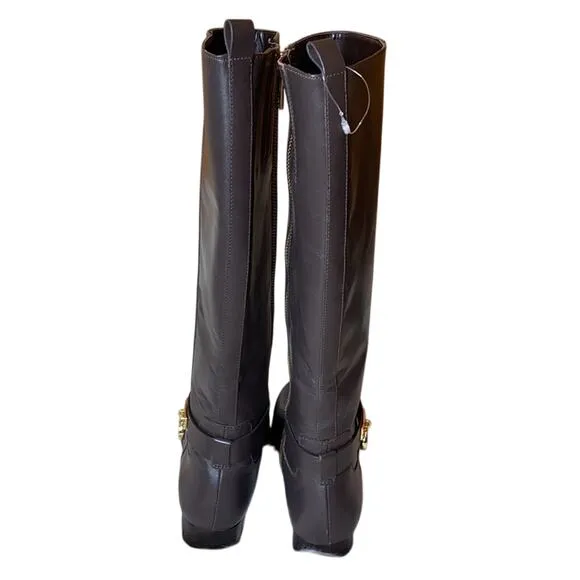 Michael Kors Ryan Leather Riding Boots 5.5 NWOT