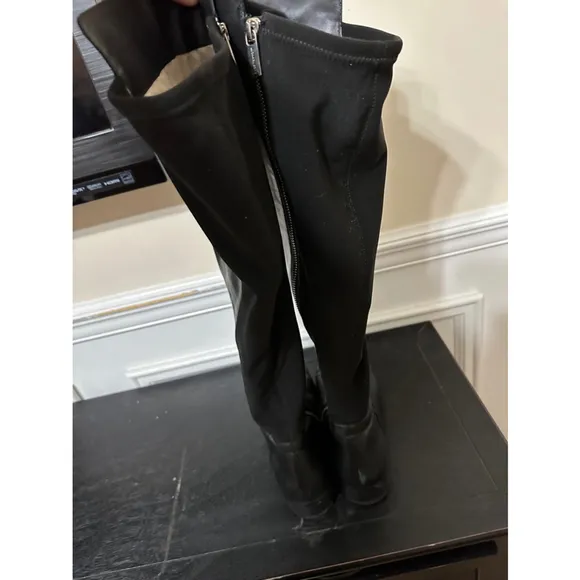 Michael Kors women’s black leather riding boots 7.5 GUC