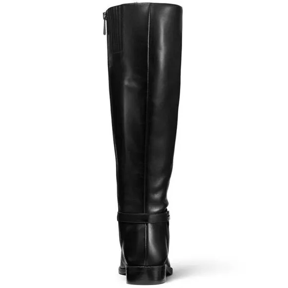 Michael Kors Womens Finley Leather Riding Boots Size 10