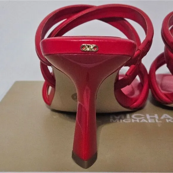 Michael, Michael Kors Corrine, strappy red sandals. NIB, Size 8